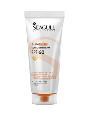 کرم ضدآفتاب بی رنگ سی گل SPF60 مناسب انواع پوست حجم 50 میلی لیتر