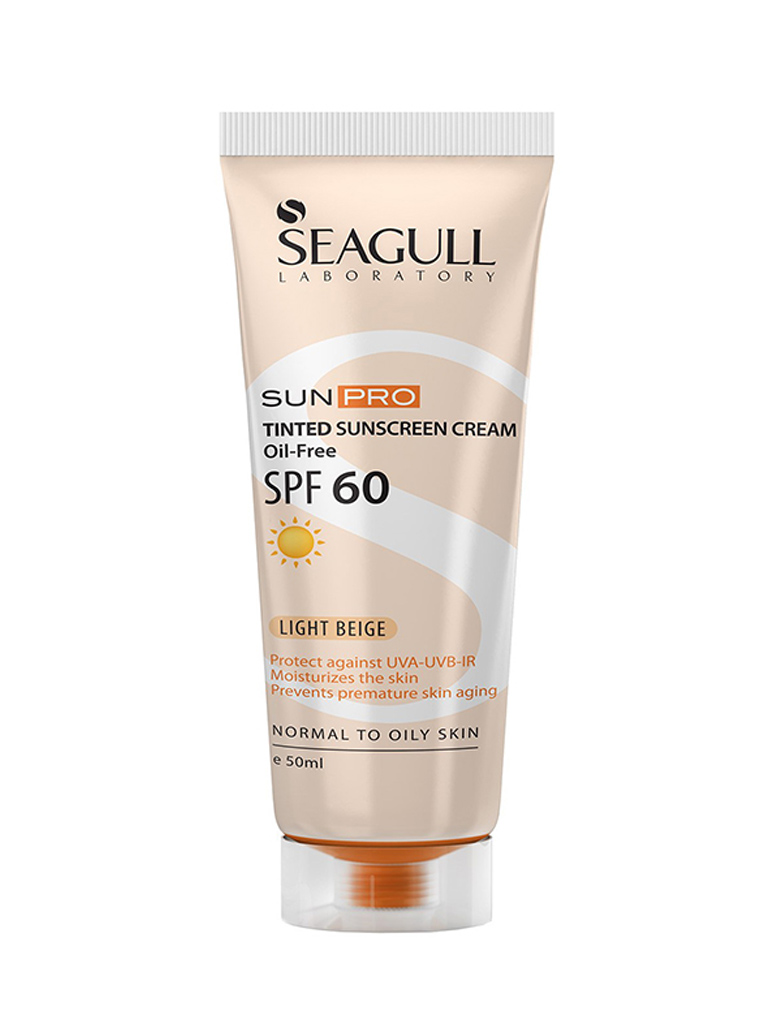 Untitled-2-459.jpg کرم ضدآفتاب رنگی فاقد چربی سی گل بژ روشن SPF60 حجم 50 میلی لیتر - Image 1