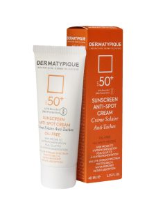 کرم ضد آفتاب ضد لک و روشن کننده SPF50 درماتیپیک حجم 40 میلی لیتر