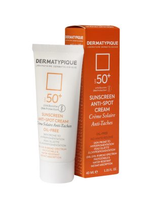 کرم ضد آفتاب ضد لک و روشن کننده SPF50 درماتیپیک حجم 40 میلی لیتر