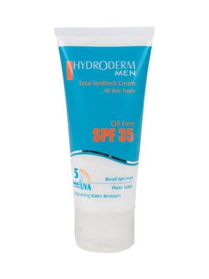 کرم ضد آفتاب آقایان هیدرودرم SPF35 حجم 50 میلی لیتر