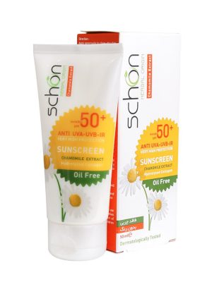 کرم ضد آفتاب فاقد چربی شون +SPF50 بی رنگ مناسب پوست های مختلط و چرب با حجم 50 میلی لیتر