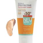 کرم ضد آفتاب فاقد چربی هایلی پروتکتیو نئودرم +SPF50 بژ تیره مناسب پوست های مختلط و چرب 50 میلی لیتر