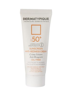 کرم ضد آفتاب بی رنگ پوست قرمز و حساس SPF50 درماتیپیک حجم 40 میلی لیتر