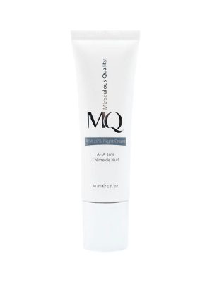 کرم شب لایه بردار ام کیو مدل AHA %20 NIGHT CREAM با حجم 30 میلی لیتر