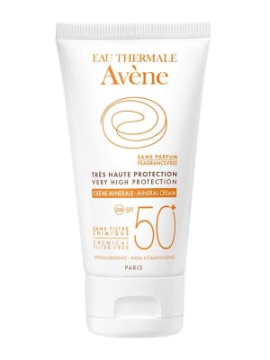 کرم ضد آفتاب مینرال +SPF50 اون مناسب پوست حساس حجم 50 میلی لیتر