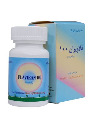 قرص فلاویران اهران تجارت 100 میلی گرم 60 عددی