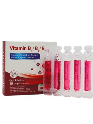 ویال خوراکی ویتامین ب1، ب6 و ب12 پی بی جی فارما 10 عددی