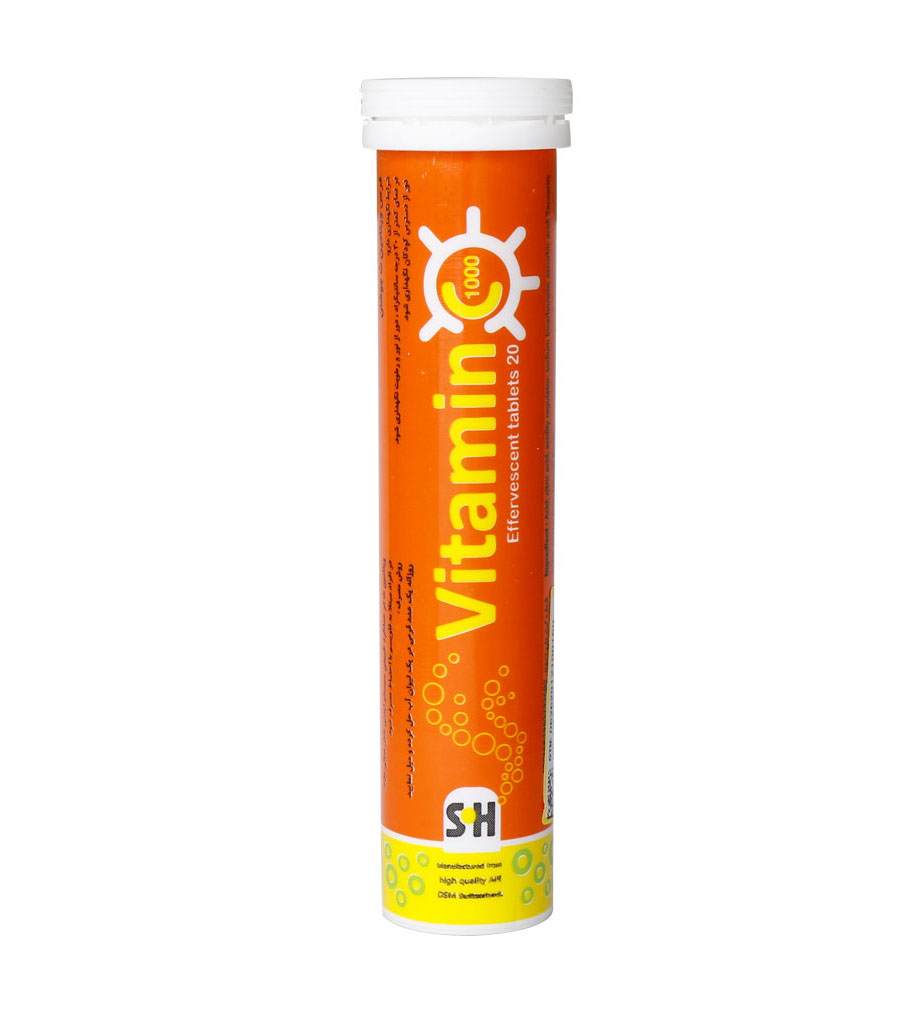 p-vitc-sh.jpg قرص جوشان ویتامین ث شهاب درمان 1000 میلی گرم 20 عددی - Image 1