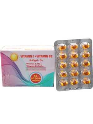 سافت ژل ایویژل 200 پلاس د3 دانا 60 عددی