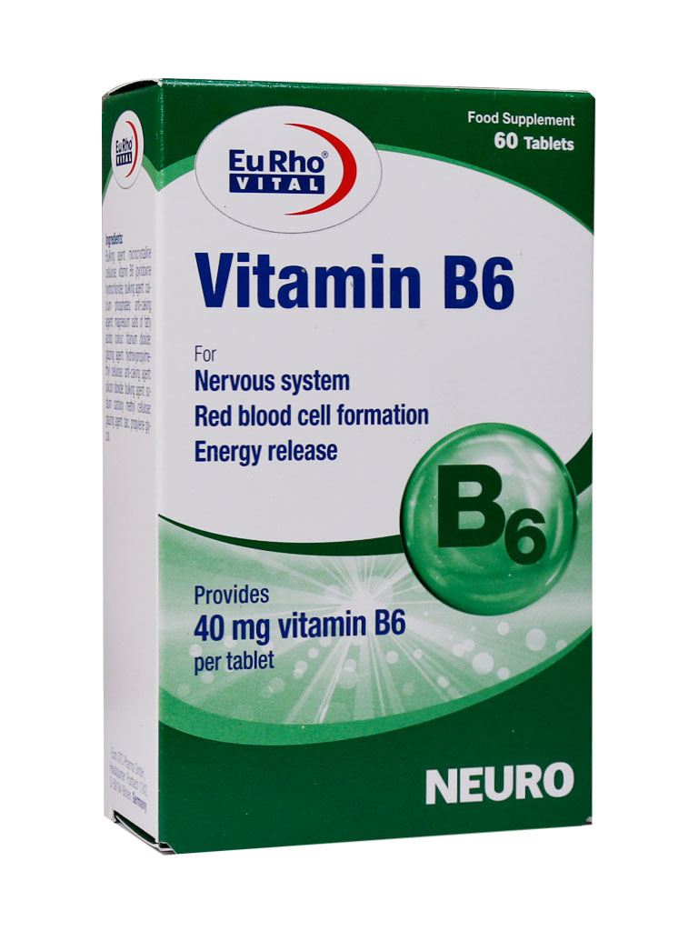 p_Eurho-Vital-Vitamin-B6-60.jpg قرص ویتامین B6 یوروویتال 60 عددی - Image 1