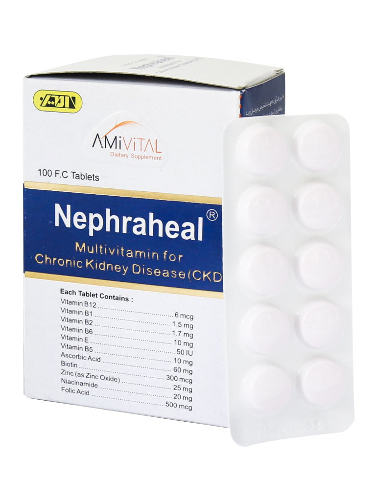 p_Nephraheal.jpg قرص نفراهیل امی ویتال 100 عددی - Image 1