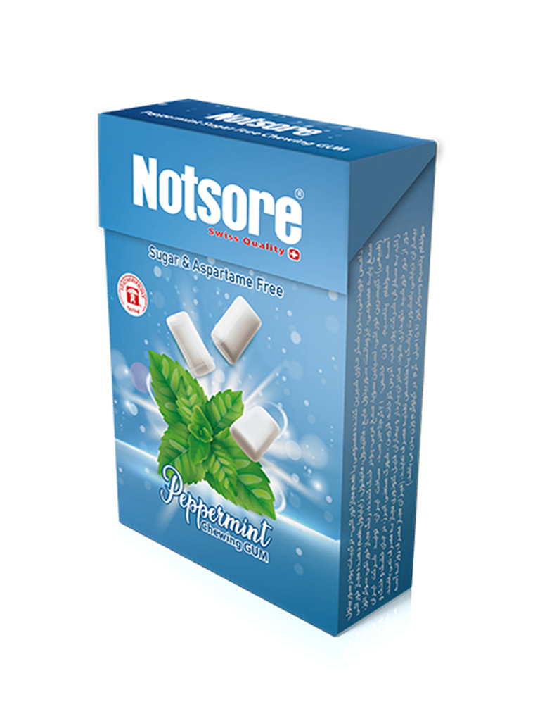 p_notsore-Peppermint.jpg آدامس بدون قند ناتسور طعم نعناع تند 21 گرمی - Image 1