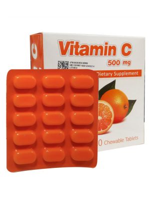 قرص جویدنی ویتامین ث سیمرغ دارو عطار 500 میلی گرم 60 عددی