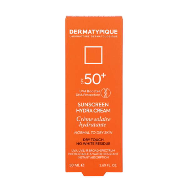 ضد آفتاب بی رنگ هیدرا +SPF50 درماتیپیک پوست خشک با حجم 50 میلی لیتر - Image 3