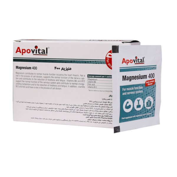 ساشه منیزیم 400 آپوویتال 30 عددی - Image 2