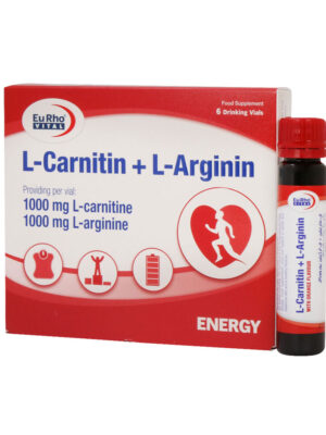 ویال ال کارنیتین و ال آرژنین یوروویتال 6 عددی