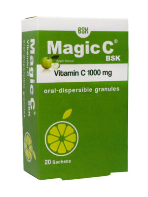 ساشه مجیک ویتامین C 1000 میلی گرم بی اس کی 20 عدد