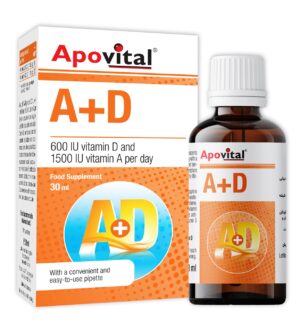 قطره خوراکی ویتامین آ+د آپوویتال 30 میلی لیتر