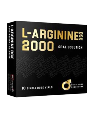 ویال خوراکی ال آرژنین 2000 میلی گرم بی اس کی 10 عددی
