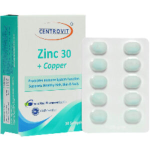 زینک 30 میلی گرم و مس سنتروویت