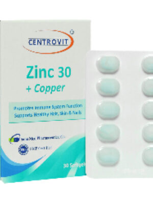 زینک 30 میلی گرم و مس سنتروویت
