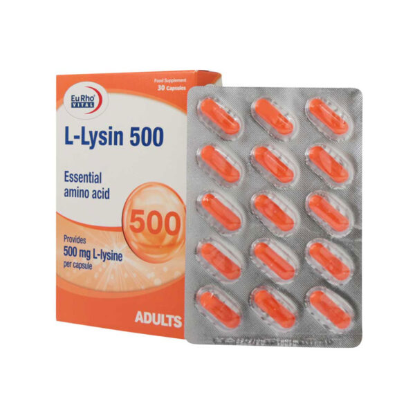 کپسول ال لیزین 500 میلی گرم یوروویتال 30 عددی - Image 2