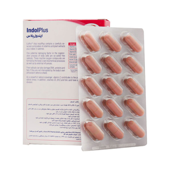 کپسول ایندول پلاس یوروویتال 30 عددی - Image 3