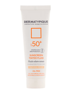 ضد آفتاب رنگی فلوئید SPF50 درماتیپیک پوست چرب 50 میلی لیتر