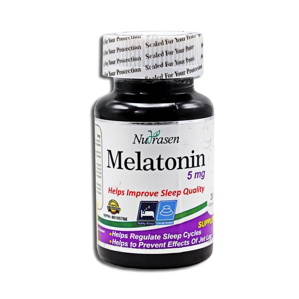 Nutrasen-Melatonin-5mg-Capsules-2_11zon کپسول ملاتونین نوتراسن 5 میلی گرم 30 عددی - Image 1