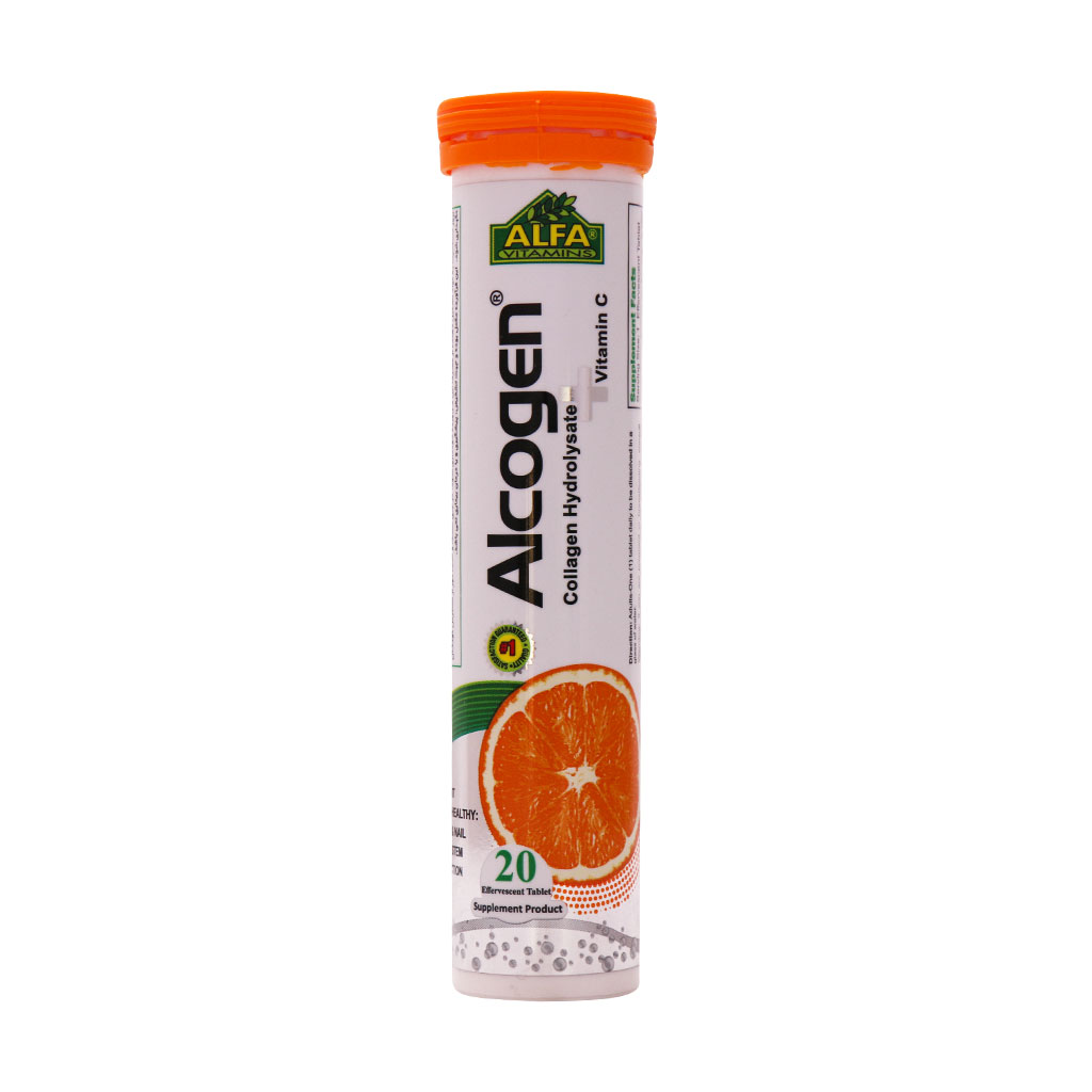 Alfa-Vitamins-Alcogen-20-Effervescent-Tabs قرص جوشان آلکوژن آلفا ویتامینز ۲۰ عددی - Image 1