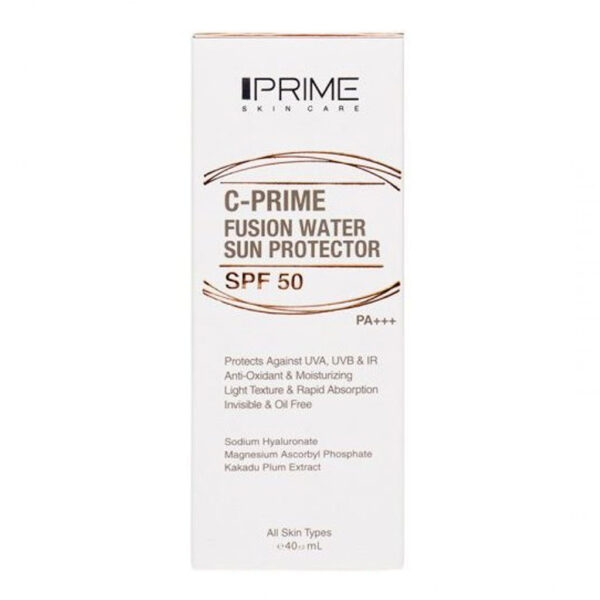 فلوئید ضد آفتاب حاوی ویتامین ث SPF۵۰ فیوژن واتر پرایم حجم ۴۰ میلی لیتر - Image 3