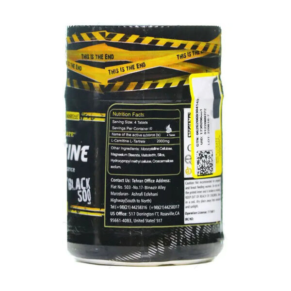 قرص ال کارنیتین 500 میلی گرم ژن استار 60 عددی - Image 3