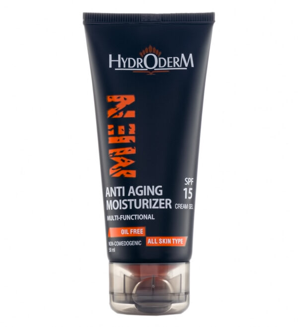 کرم ژل مرطوب کننده و ضد چروک آقایان هیدرودرم SPF15 حجم ۵۰ میلی لیتر - Image 4