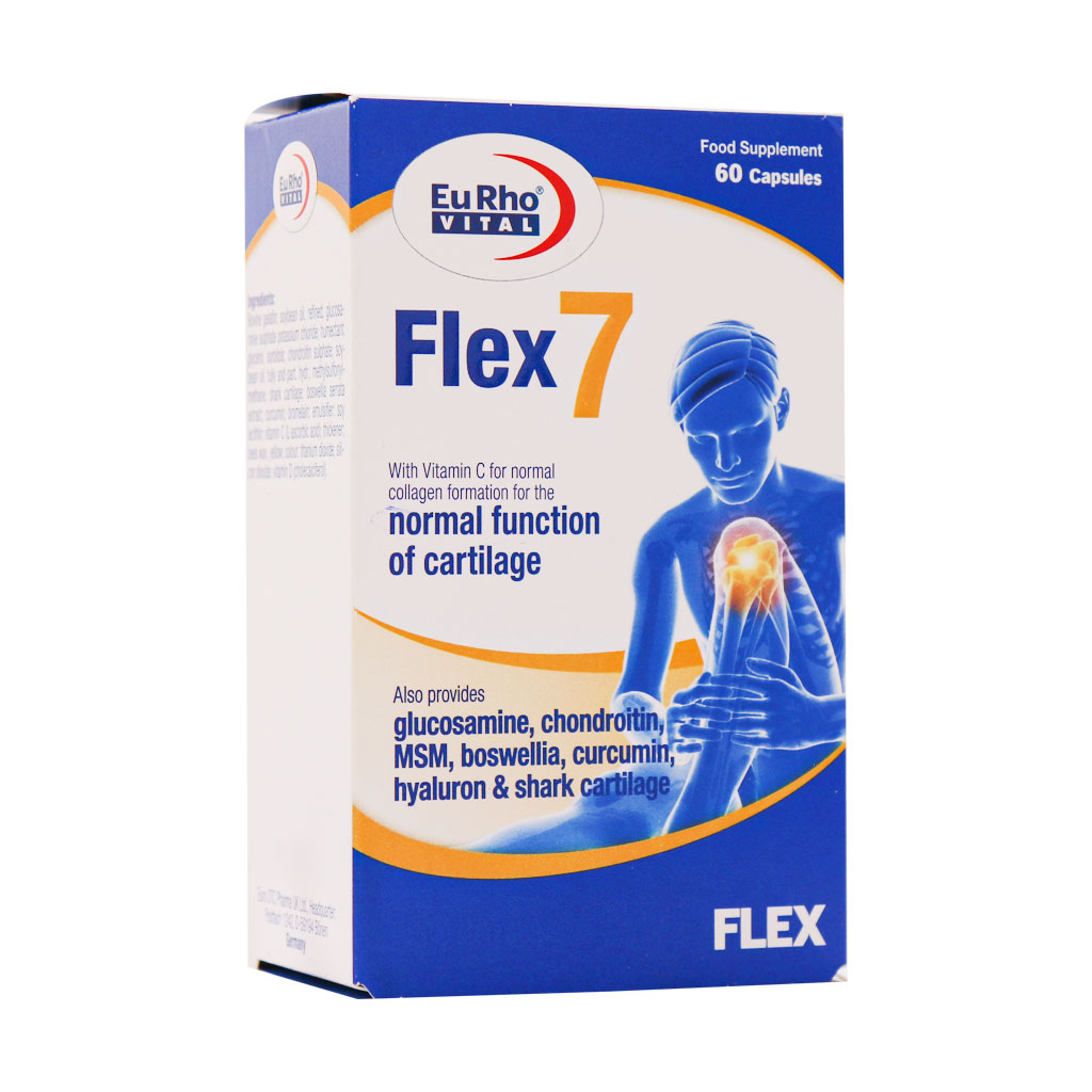 Eurhovital-Flex-7-Capsules کپسول فلکس 7 یوروویتال 60 عددی - Image 1