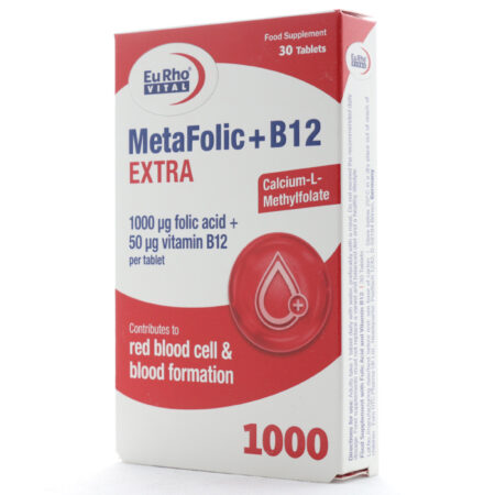 قرص-متافولیک-ب12-اکسترا-1-450x450 قرص متافولیک پلاس ب12 اکسترا یوروویتال 30 عددی - Image 1